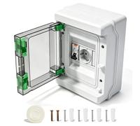 Boîtier de distribution IP65, étanche, 16A Schuko, disjoncteur différentiel/fuite à 30mA C16