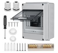 Boîtier de distribution, une rangée, 5 modules, IP65, étanche - avec couvercle transparent