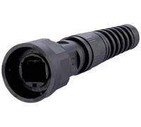Boîtier de fiche mâle industrie IP67 V1 Metz Connect 1401025002KE Capot passe-câble noir 1 pc(s)