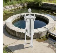 Boîtier de filtre à sac en acier inoxydable 304, filtre à eau pour séparation des liquides solides, filtre industriel avec manomètre, surface de filtration de 0,09 m², NPT 3/4", appareil sur pied