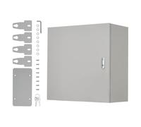Boîtier de jonction électrique en acier résistant à l'eau et à la poussière NEMA 4x/IP67. Armoire avec serrure, plaque de montage et clés. Boîtier métallique durable pour rangement
