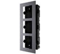 Hikvision Boîtier DS-KD-ACF3 – Support encastré 3 emplacements pour interphone vidéo 2e gen