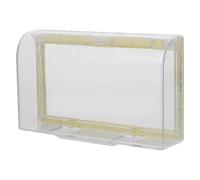 Boîtier de Prise Électrique Étanche Double 86, Plastique, Adhésif | Protection sans Perçage, Usage en Extérieur, Simple Aspect, pour Prise et Interrupteur, Pose Adhésive