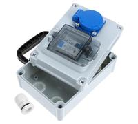 Boîtier de Prise Étanche Extérieur Ip65, Abs, pour Patios et Jardins | Protection Sûre L'eau, Design Simple et Élégant, Coffret pour Connexions et Usages Extérieurs
