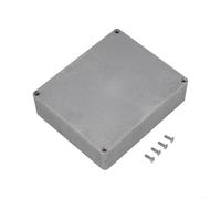 Boîtier de projet en aluminium moulé sous pression pour instruments électriques, couvercle sécurisé, léger et résistant, convient pour un assemblage personnalisé (1590XX (145 x 121 x 39 mm)
