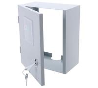 Boîtier de Protection Compteur Électrique Extérieur en Fer, Blanc | Porte Transparente, Montage en Surface, Ventilation Efficace, Accès Pratique aux Relevés, Usage Industriel