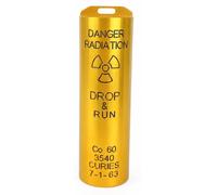 Boîtier de protection en aluminium pour détecteur de rayonnement, de couleur jaune, étanche et résistant aux chocs