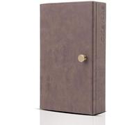 Boîtier de protection Faraday XL en cuirPolyuréthanemarron, fixation murale avec fermeture magnétique, boîtier anti-vol et bloqueur de signal, boîtier de protection RFID et bloqueur de signal pour clé