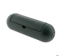 Zenitech-Boîtier de Protection pour Prolongateur Jardin-Vert-Étanche IP54-Idéal Usage Extérieur-Durable 40m-Matériaux Haute Performance Dimension L 20,5cm X l 7cm pour cordon cable diam 6à9mm