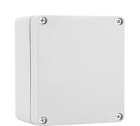Boîtier de raccordement étanche pour l'extérieur, blanc, 17 x 17 x 10 cm, raccordement pour câble de rue, boîtier en saillie