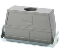 Boîtier de raccordement HARTING Han 24B haut, 1 sortie de câble droite M25, avec 1 bride longitudinale, raccord vissé M25, plage de serrage 9,0 mm
