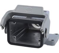Boîtier de raccordement HARTING Han 6B haut, 1 sortie de câble droite PG21, avec 1 bride longitudinale Raccord à vis PG21 Plage de serrage