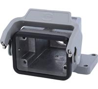 Boîtier de raccordement HARTING Han 6B haut, sortie de câble droite 1xM25, avec 1 bride longitudinale, raccord vissé M25, plage de serrage 9,0 mm