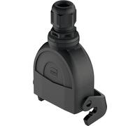 Boîtier de raccordement HARTING Han ECO 10A avec presse-étoupe, sortie de câble droite 1xM20, avec 1 étrier longitudinal - 1 pièce
