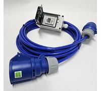 Boîtier de raccordement pour compteur électrique numérique mobile Camping Caravan 16A 230 V / 16 A CEE 3P CS230VR 1 m