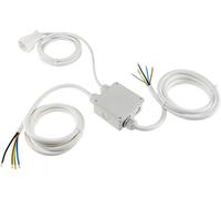 Boîtier de raccordement pour cuisine Powersplitter, 2/2/2 m, précâblé, blanc pur