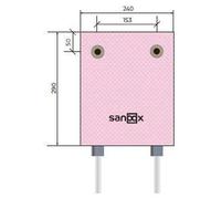Boîtier de raccordement pour douche SANOOX, court, pour maçonnerie, Uponor MLC 20 mm, sortie 153 mm, 1 pièce