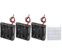 Boîtier de rangement en plastique pour 3 piles AAA