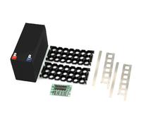 Boîtier de rangement pour batterie 12 V 7 Ah 18650 3x7 nickelé avec carte PCB et compartiment de rangement