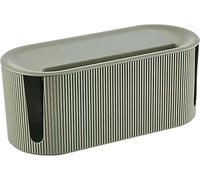 Boîtier de rangement pour câbles avec couvercle - Organisateur de câbles - Cache-câbles - Protection pour enfants - 31 x 135 x 125 cm - Vert