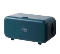 Boîtier de Rangement pour Câbles Mural Abs Bleu, pour Prise et Adaptateur | Maison et Bureau, Cache Fils et Protection des Cordons, Organisation Discrète des Branchements