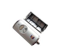 Boîtier de rechange Hörmann HSE2BS - Avec coque supérieure et inférieure - Vide - Sans pile ni platine - Aspect argent - Pour émetteur portatif