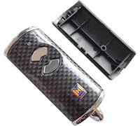 Boîtier de rechange Hörmann HSE2BS - Avec coque supérieure et inférieure - Vide - Sans pile ni platine - Aspect carbone - Pour émetteur portatif