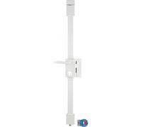 Boitier de serrure en applique Targa à fouillot pour porte d'entrée, droite, 3 pts, axe 45mm, blanc - THIRARD