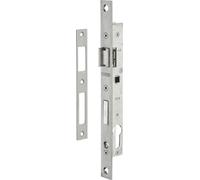 Boitier de serrure encastrable à cylindre pour menuiserie métallique, axe 10.5mm, bouts carrés, zingué - THIRARD