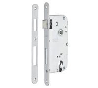 Boitier de Serrure Encastrable à Cylindre, pour Porte d'entrée, Axe 45 mm, Entraxe 90 mm, Bouts Ronds, Bronze, Sécurité Optimale, Installation Facile, Mécanisme à Un Tour, Acier, THIRARD