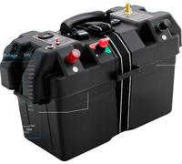Boîtier de stockage pour batterie, matériau PP haut de gamme, dimensions 44 cm x 24,5 cm x 27 cm, poids net 1,95 kg, montage nécessaire, type de montage autonome