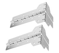 Boîtier de supports d'angle à charnière forme L, 2 pièces | Supports d'angle boîtier à charnière forme L, 2 pièces, matériel de boîtier métallique robuste, charnières décalées