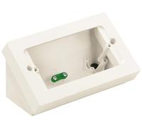 Boîtier de tableau électrique pour 4 modules, version double 32/44 mm, avec support et plaque