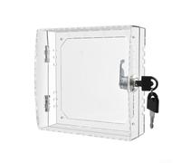 Boîtier de thermostat avec 2 clés, couvercle de protection transparent pour thermostat en acrylique, boîtier de protection mural en acrylique