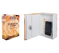 Boîtier de transport d'argent déguisé en récipient alimentaire, dimensions : 137 x 188 x 68 mm