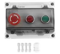 Boîtier deétanche avec bouton-poussoir, intégrant un arrêt d'urgence et 2 boutons-poussoirs, conforme à la norme IP67
