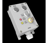 Boîtier deKWC, modèle A3000open, en plastique, pour applications industrielles, dimensions 80x120x55 mm, connecteur pour ECC2, 24 VDC