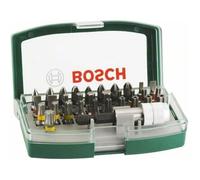 Boîtier d'embouts de vissage courts avec code couleur 31 pièces et 1 porte-embout - BOSCH