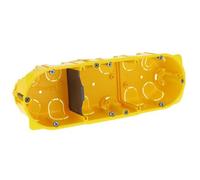 Legrand 080053 Coffret Triple Encastré/Caisson Mural Creux BATIBOX HW-DOSE 3-F T = 50 MM, Orange