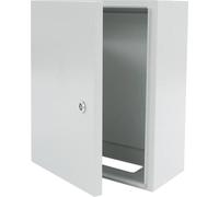 Boîtier électrique - Armoire de distribution - 40×20×50 cm - Acier laminé à froid - Étanche - Intérieur/extérieur - Tôle de 1 mm - Angle d'ouverture de la porte >90° - Gris