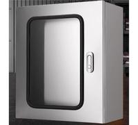 Boîtier électrique en Acier Inoxydable 304, Armoire réseau extérieure pour usines/ateliers/entrepôts, Coffret de jonction électrique Mural (Dimensions H x L x P 12 x 10 x 4 Pouces/épaisseu