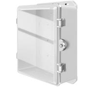 Boîtier électrique étanche en plastique ABS, design hermétique | Boîte de jonction étanche avec porte transparente et loquet verrouillable pour des solutions de câblage sécurisées en