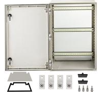 Boîtier en acier NEMA, 60 x 40 x 23 cm Boîtier deà fibre optique NEMA 4X, IP66 étanche à l'eau et à la poussière, boîtier de raccordement électrique pour l'extérieur/intérieur, avec plaque de montage