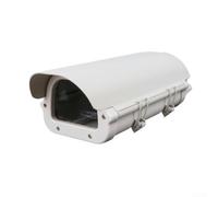 Boîtier en aluminium pour caméra de surveillance CCTV, boîtier de protection résistant aux intempéries IP65, boîtier de caméra étanche à la poussière avec haute transmission de la lumière, gris (25,4