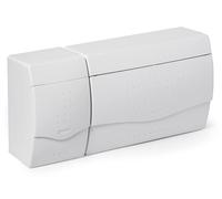 Boîtier encastré Nuova, indice de protection IP40, 32 + 14 éléments, dimensions 195 x 404 x 100 mm, porte opaque