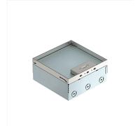 Boîtier encastré OBO, complet, triple, prise VDE, acier inoxydable, A2, 1.4301, 1 pièce