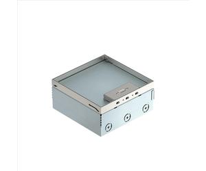 Boîtier encastré OBO, complet, triple, prise VDE, acier inoxydable, A2, 1.4301, 1 pièce