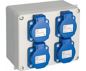 Boîtier étanche 4 Prises Protection Ip54 Pour 4 Prises Schuko - Solera