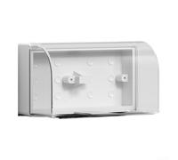 Boîtier Étanche Double 86 pour Prise Encastrée Montage Saillie(transparent) | Montage en saillie pour facile, compatible pour prise 86, panneau central amovible, pour idéal rénovation