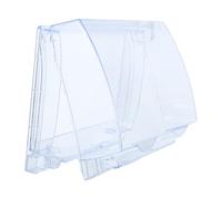 Boîtier Étanche Verrouillable pour Prise Murale Double Type 86 | Plastique Robuste, Joint Hermétique, Fixation Adhésive Murale, Protection Anti-intrusion pour Salles de Bain et Espaces